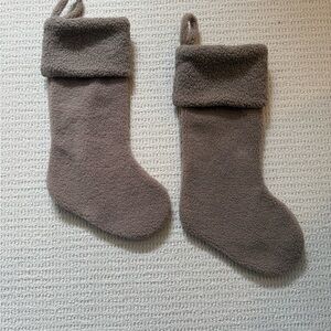 Cozy Brown Fleece Stockings